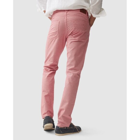 RODD & GUNN Men's Gunn Straight Fit Jean Size 32 In Coral - Picture 2 of 11